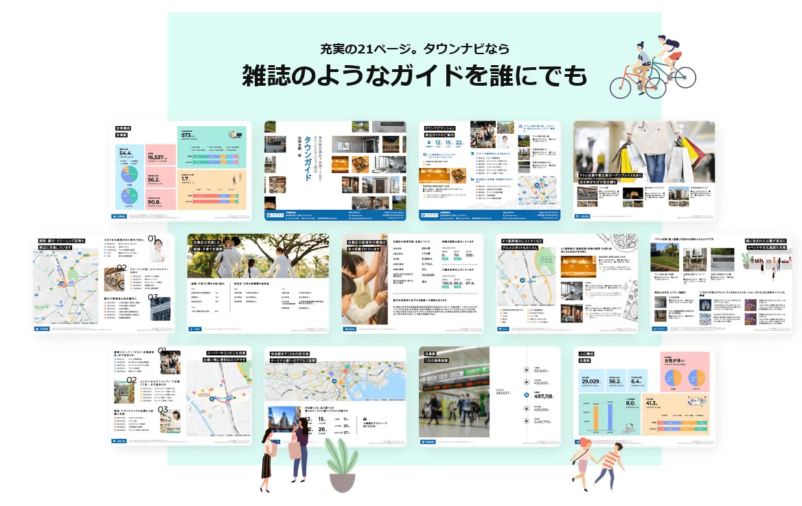 タウンナビの画面