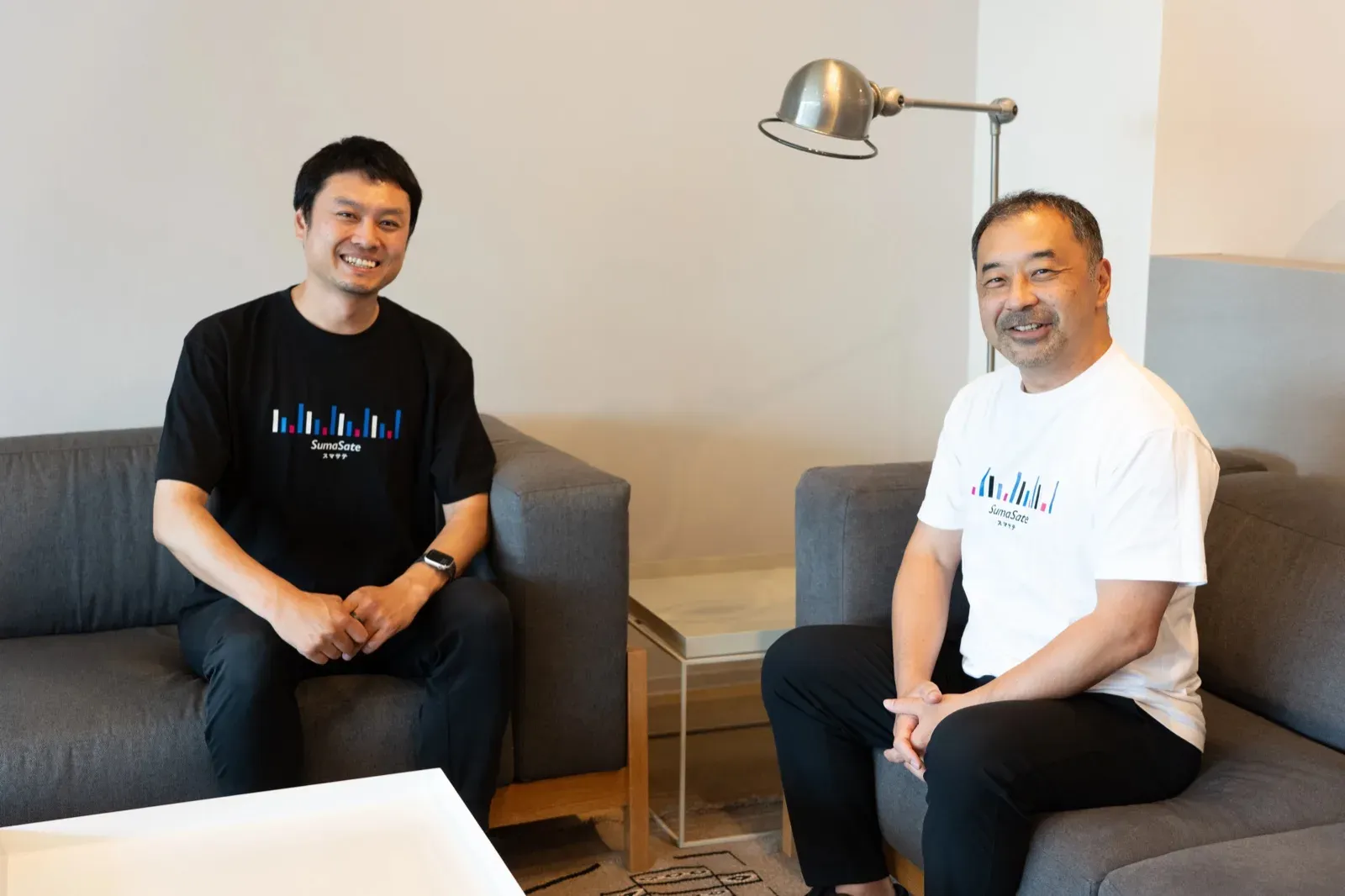 スマサテ代表・山岸とクリエイティブディレクター・田邉氏の対談